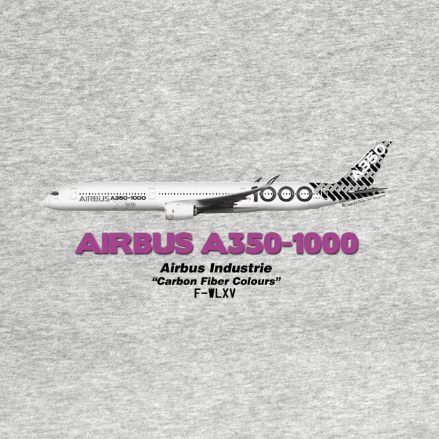 Airbus A350-1000 - Airbus Industrie "Carbon Fiber Colours" by TheArtofFlying